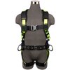 Safewaze PRO Construction Harness: 3D, QC Chest, QC Legs, Free Floating Waist Pad, M 021-1451